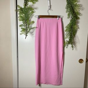 ASOS - baby pink pencil skirt with slit like new